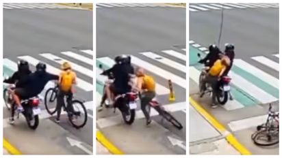 Russian tourist stop Robbers