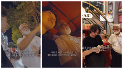 Korean tourist Walter K and delhi 'professor'