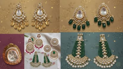 new bahu ko dene ke liye polki earring idea