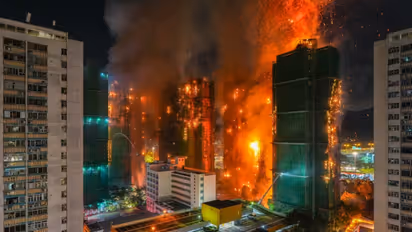 Masssive fire Hong Kong