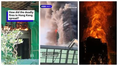 Hong Kong towers fire