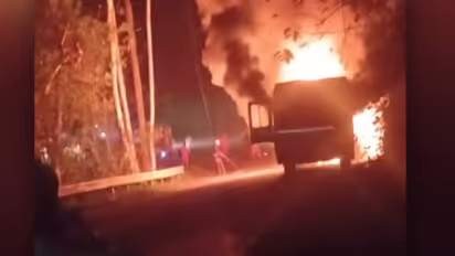  KSRTC bus fire 