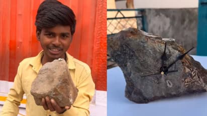 delhi boy stone to artistic clock 