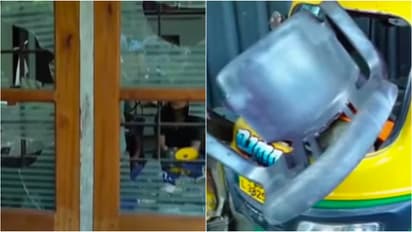 attack on differently-abled person's house