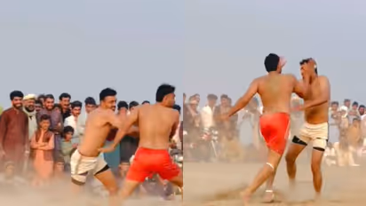 wrestling fight viral video