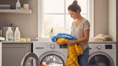 Hack to wash down feather jacket at home