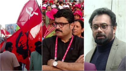 cpm flag, mv nikesh kumar, john brittas