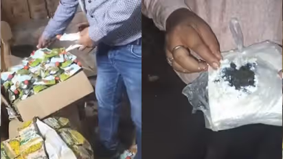 FSSAI officials inspecting expired noodles and adulterated paneer during a food safety raid in Jaipur and Dhanbad