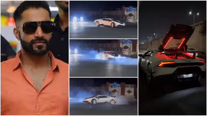 Rikki Rai Lamborghini drifting