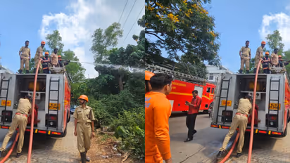 kalamassery medical college fire alert turns garbage fire incident