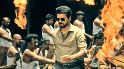 jana nayagan aired on Rasi Prime Movie a local channel in coimbatore tvk members approached police