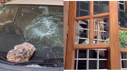 newborn baby narrowly escapes during stone attack in kozhikode home