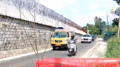 dangerous canal slab collapse and highway construction hazards in cherthala ottappunna