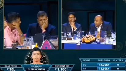 Vaibhav Sooryavanshi Bid