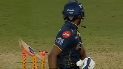 Sai Sudarshan Hit Wicket
