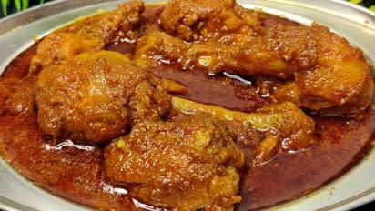 kacha aam kasundi tok jhal chicken recipes