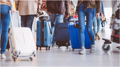 people at airport