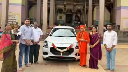 haveri Student Car gifted to Teacher
