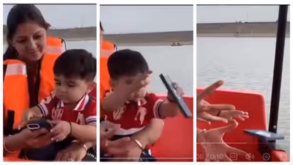 Son throws mother's iPhone into lake