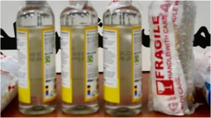 drugs inside hair oil bottle