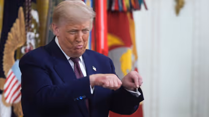 donald trump says I m the boss remark at g7 was just a joke