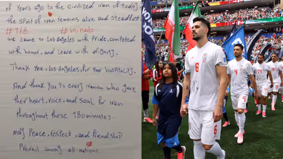 Iran leave handwritten note in Los Angeles locker room and it has a plea for peace