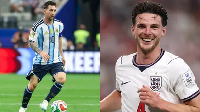 Declan Rice praises Messi