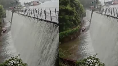Powai Lake overflows in Mumbai amid heavy monsoon showers