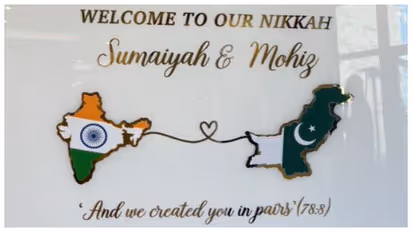 Indian brige and Pak groom marriage