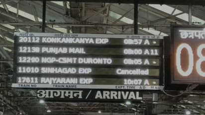 mumbai pune rail traffic board