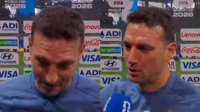 Emotional Lionel Scaloni