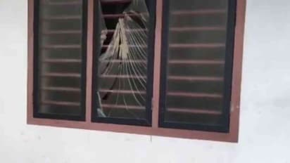 wild elephant attacks house in nilambur family escapes narrowly