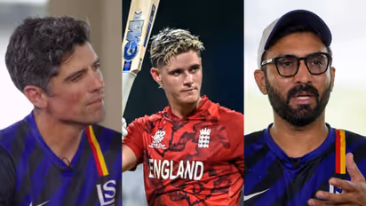 Alastair Cook, Jacob Bethell, and Dinesh Karthik
