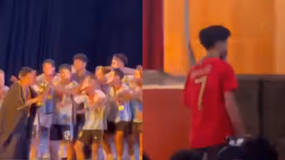 Lionel Messi and Cristiano Ronaldo's Reenactment