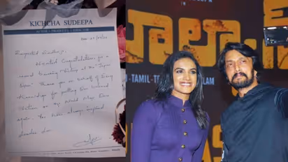 Sudeep And PV Sindhu