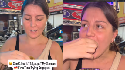 German woman, Golgappa