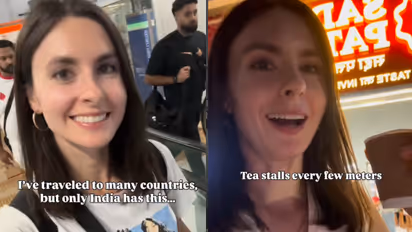 Polish woman in India