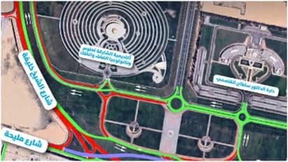 sharjah road closure