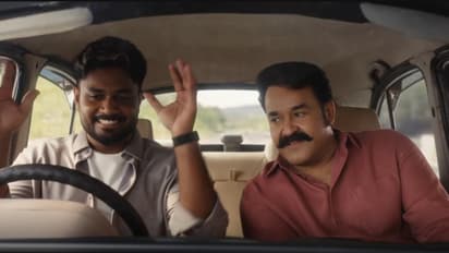 Sanju with Mohanlal