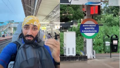 Travel vlogger Anmol praises Kasaragod railway station cleanliness