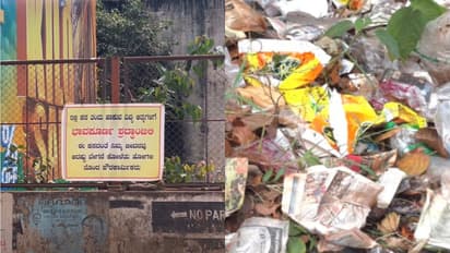 Hubballi garbage banner
