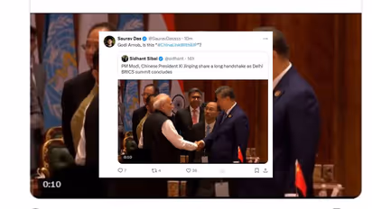 Modi Xi Jinping friendly conversation CJP mocks BJP