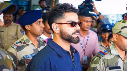 Virat Kohli at Thiruvananthapuram International Airport