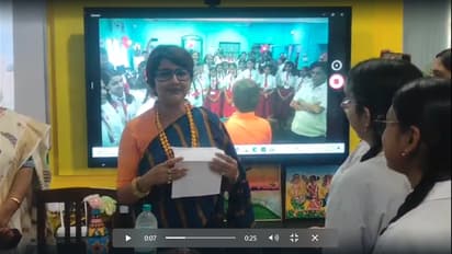Rachana Banerjee inaugurates smart classroom at Bani Mandir School in Hooghly