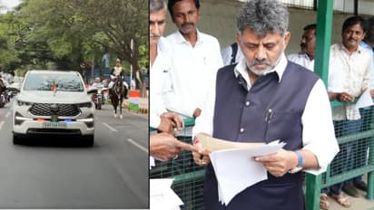 CM DK Shivakumar Simple Gesture