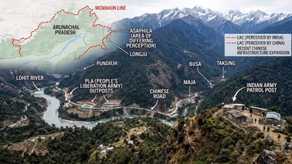 Asaphila and Longju in Arunachal Pradesh remain sensitive but no clashes reported between india and china
