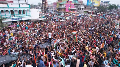 Trinamool Navjoa program at Itahar People throng streets to wish Abhishek Banerjee