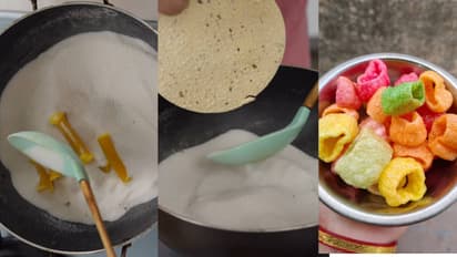 Fry Papad without Oil