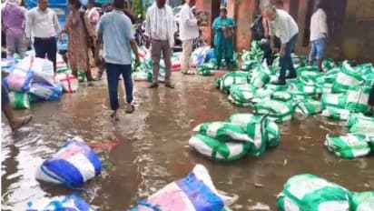 viral video of exam papers in rainwater sparks controversy in bihar