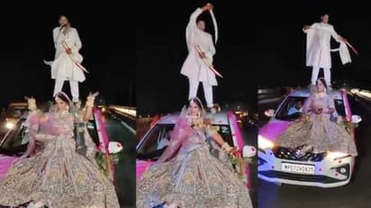 Gwalior viral video bride groom stunt